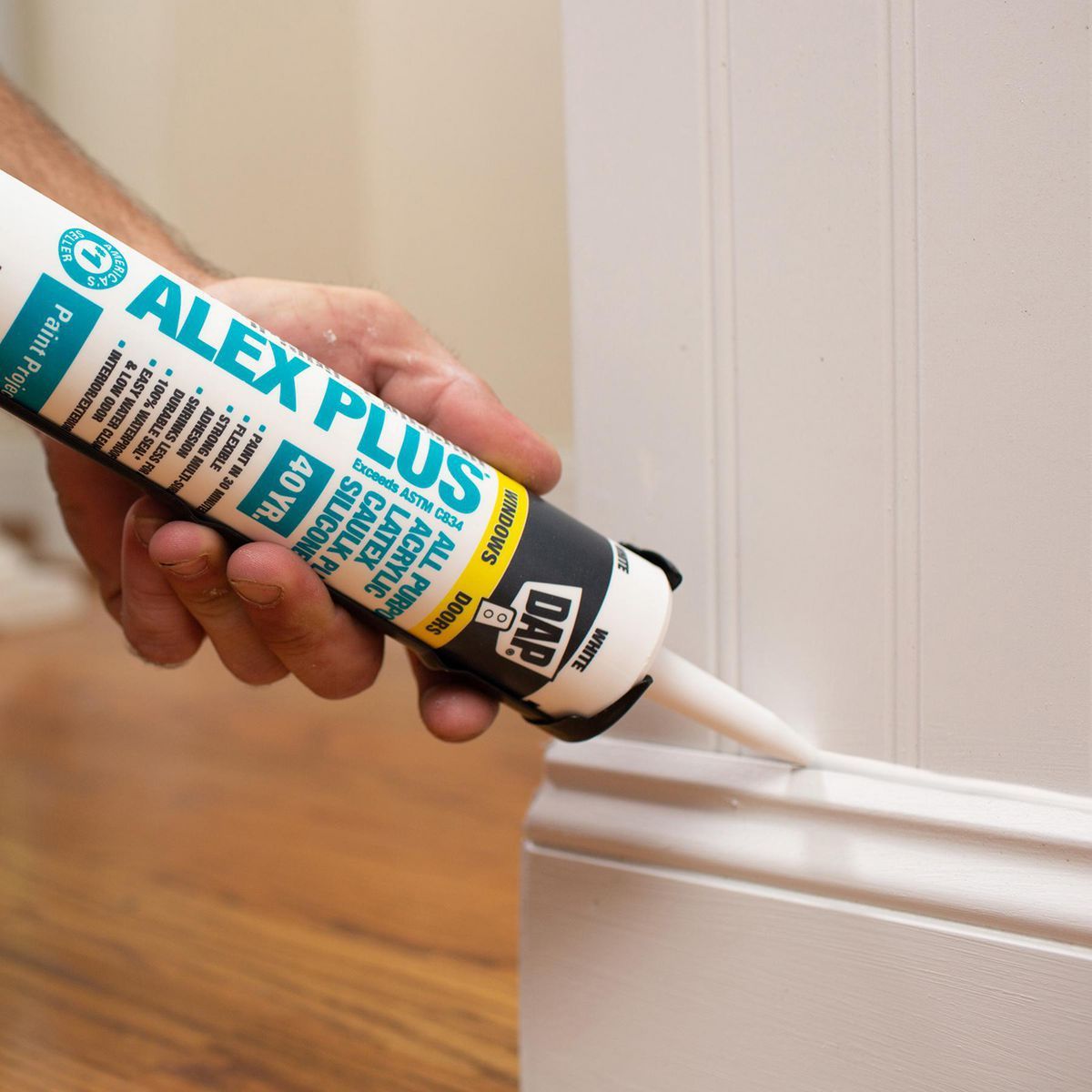 White Acrylic Latex Silicone Caulk B180010