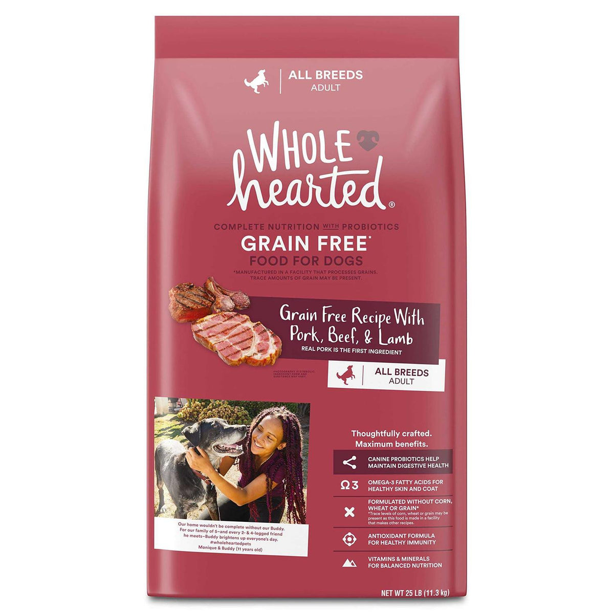 Grain Free Pork Beef & Lamb Recipe Dry Dog Food U384223