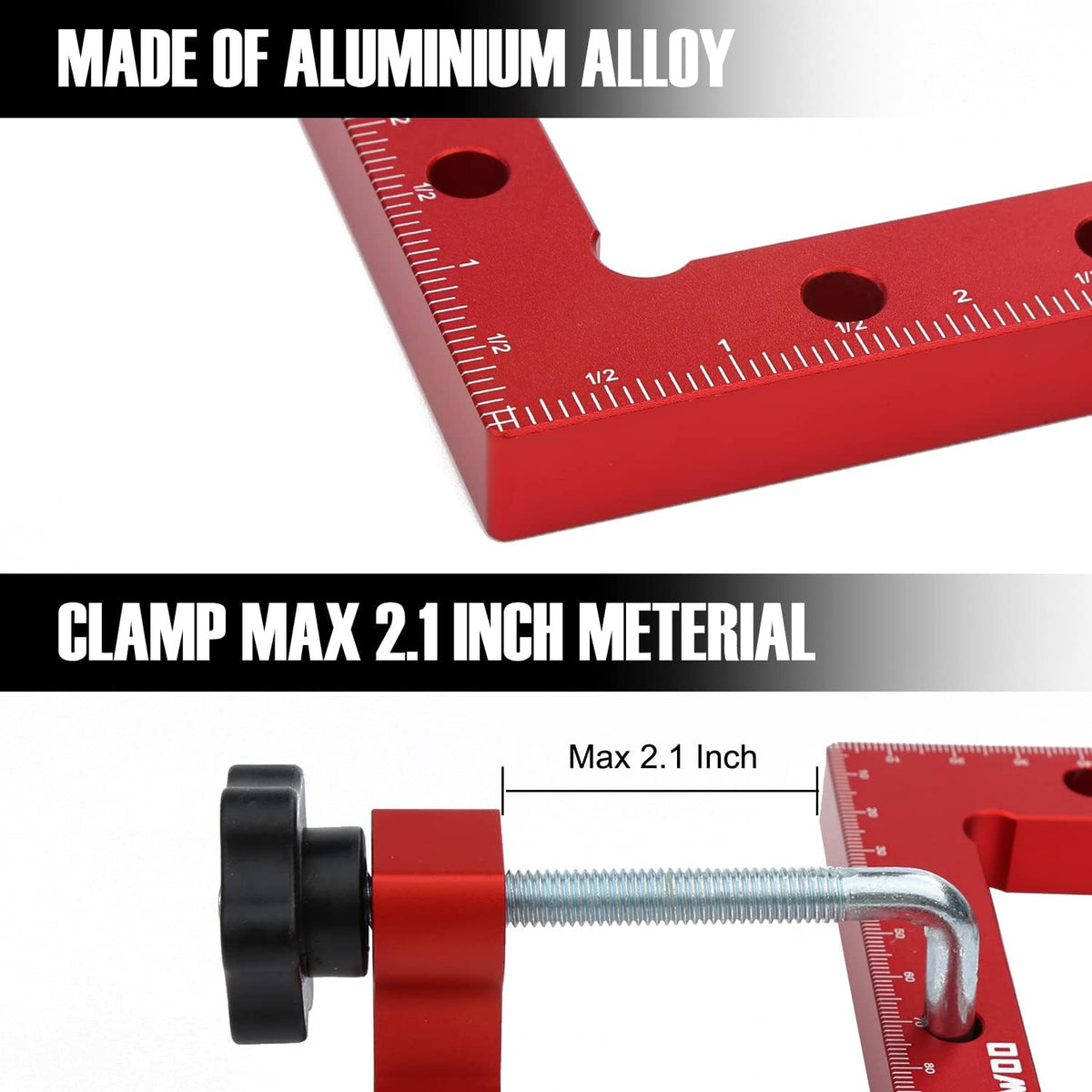 90 Degree Positioning Squares 4 Set 5.5inch Aluminum Alloy Corner Clamp C9224