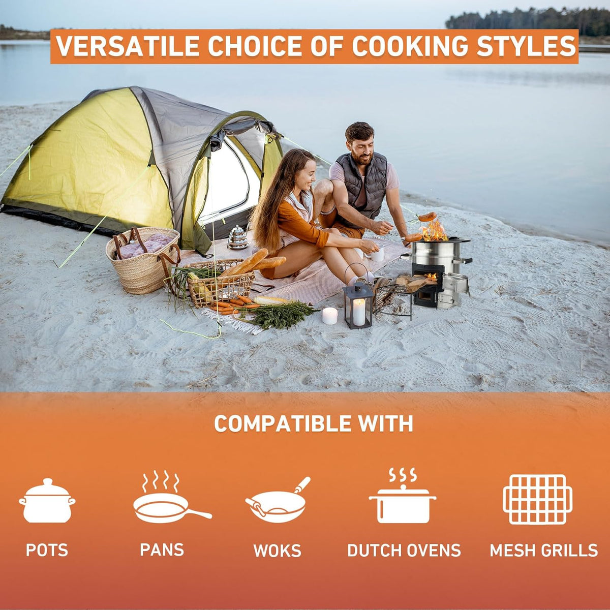Stainless Steel Wood Burning Camping Stove Z188236