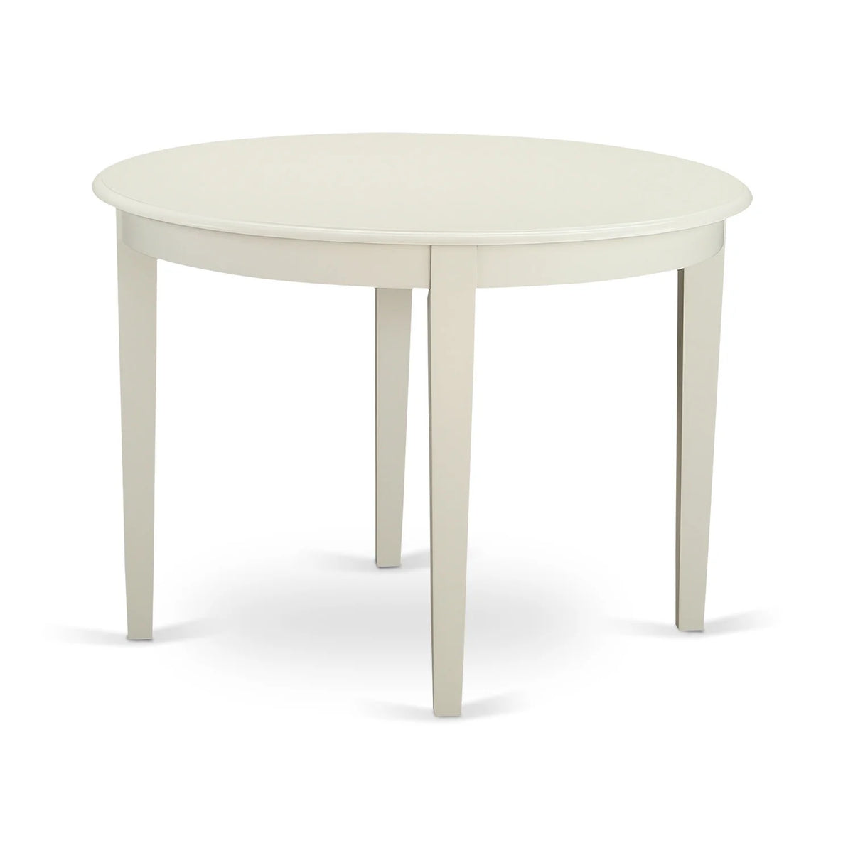 White Wood Dining Set with Slatted Back Chairs H377