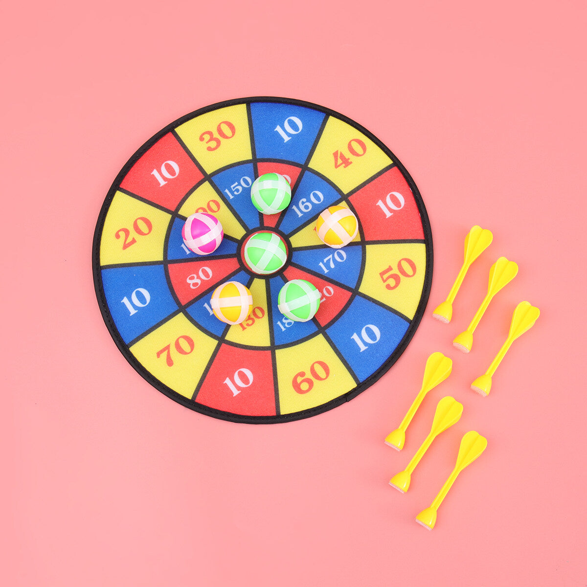 Flocking Dart Board with 4pcs Darts Dartboard Set U156