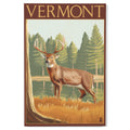 White-Tailed Deer Birch Wood Wall Sign Z34026