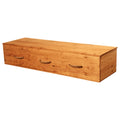 Pine Box Coffin with Rope Handles R74338