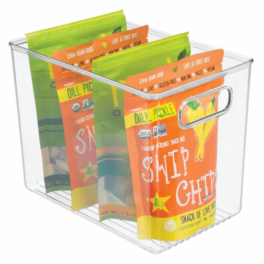 Plastic Food Storage Container Bin with Handles R2506