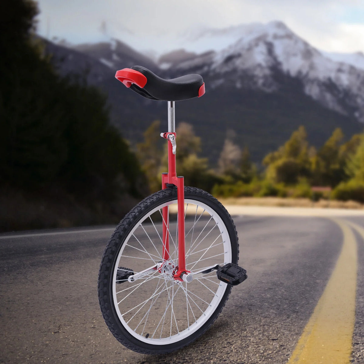 24 Unicycle with Leakproof Tire and Adjustable Seat T4873