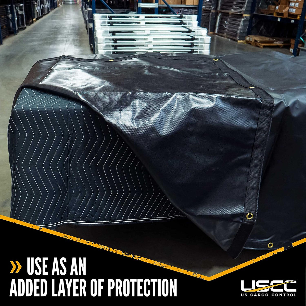 Moving Blanket 80 x 72 Inches Black Polyester (4) T297339