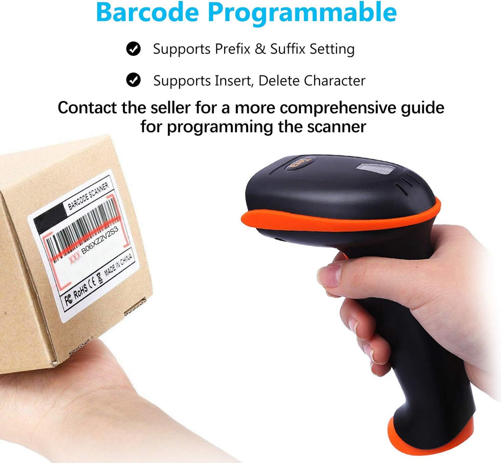 Wireless 2-in-1 Barcode Scanner with Stand, Pack of 2 W817057