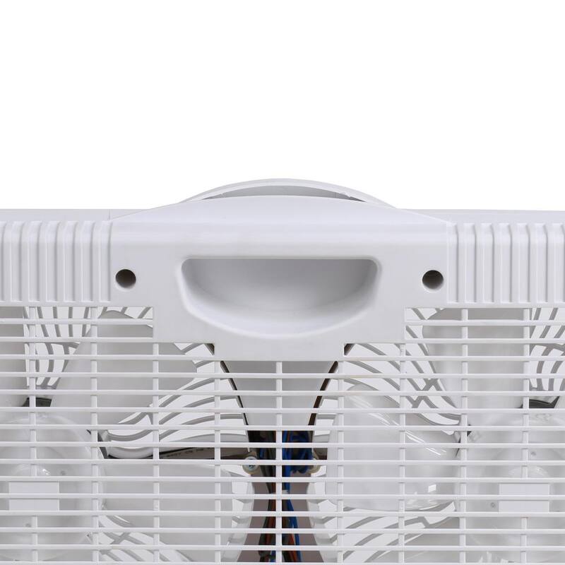 Twin Window Fan with 9 in. Blades Adjustable Thermostat N8244