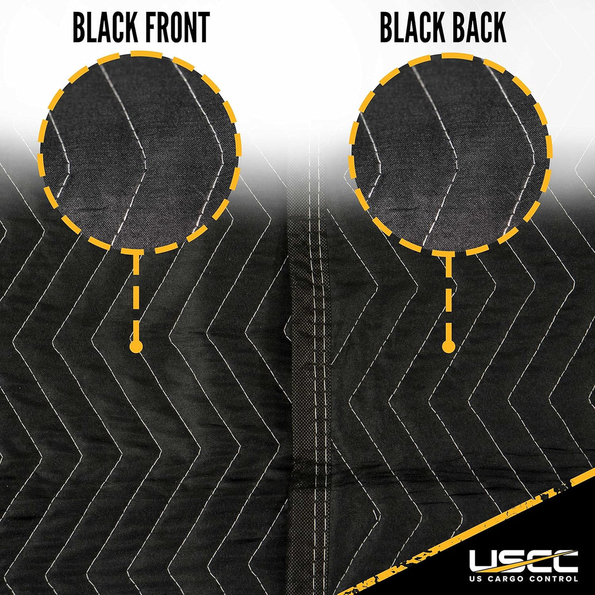 Moving Blanket 80 x 72 Inches Black Polyester (4) T297339