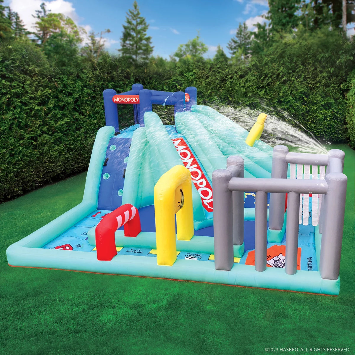 Lawn Water Slide and Obstacle Course L963619