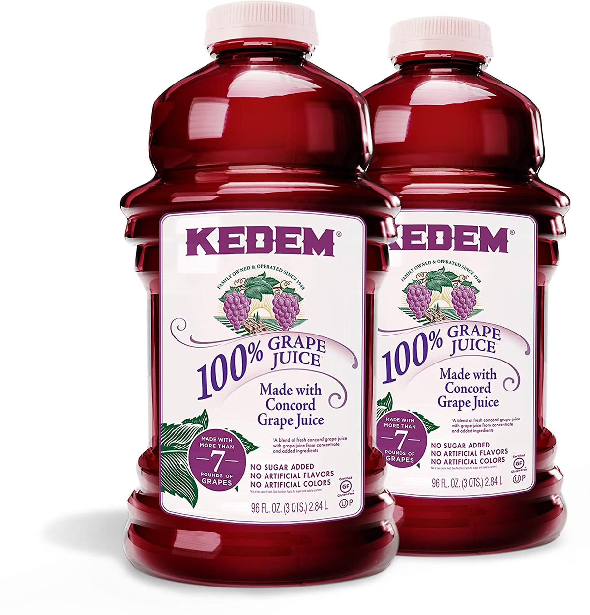 Concord Grape Juice, 96 oz 2 Pack, No Sugar Added M7129