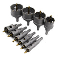 10 Pcs Tungsten Carbide Tipped Hole Saw Kit E435688