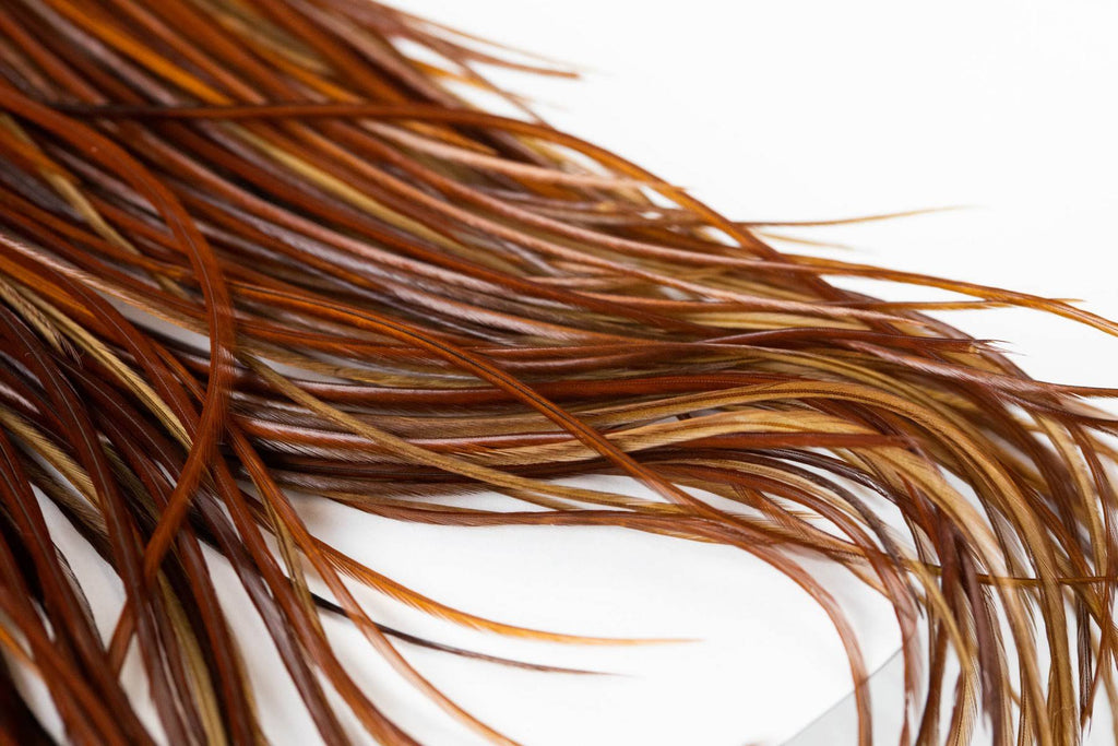 Bronze Midge 1/2 Saddle White Dyed Dark Dun E372