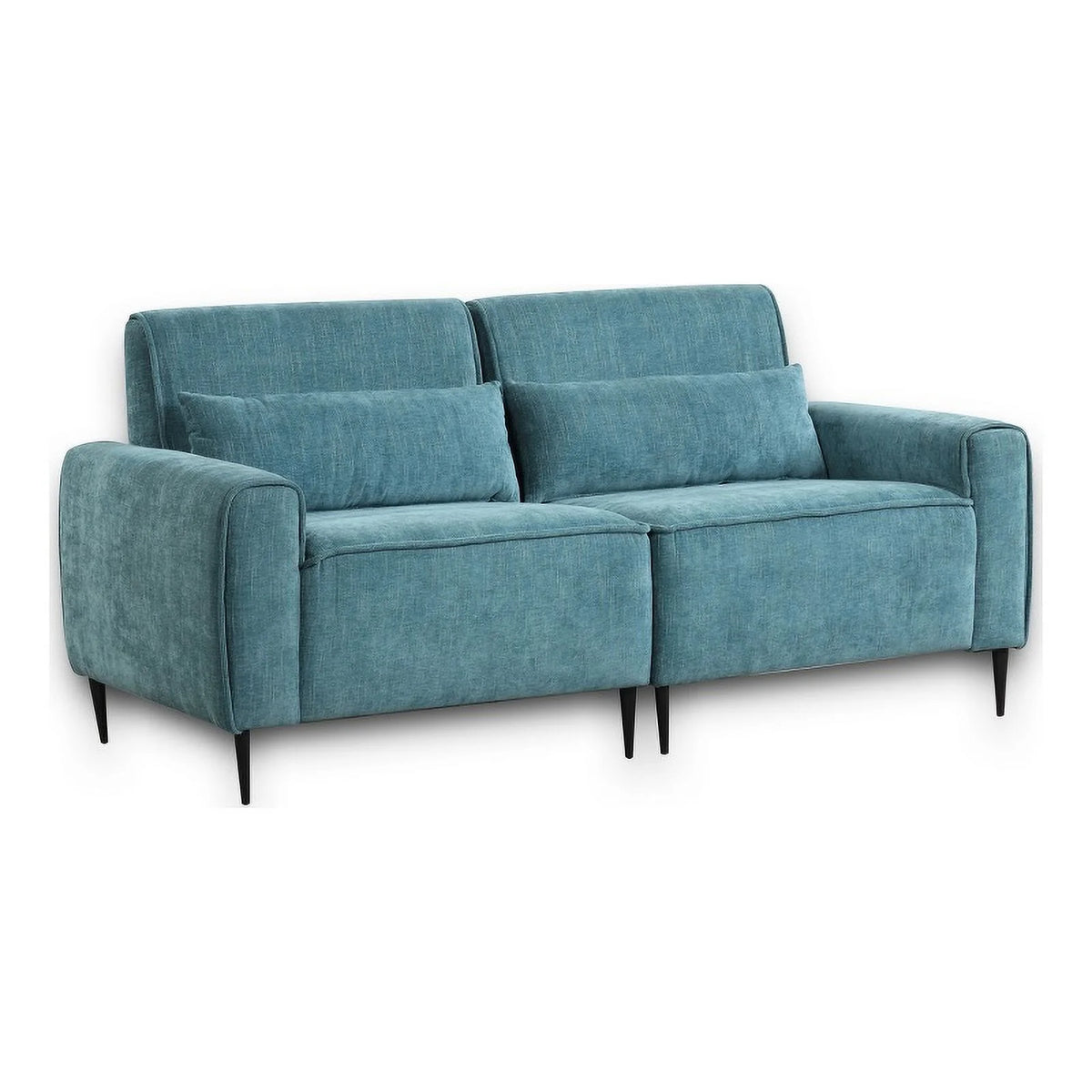 Blue Chenille Sofa Loveseat Set F6068