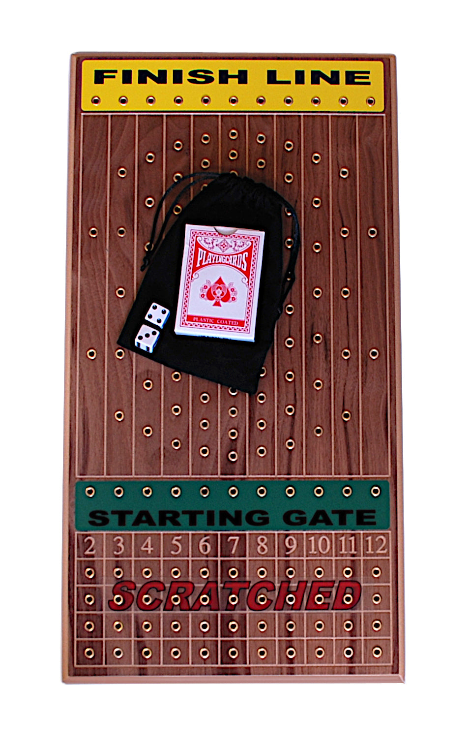Walnut Horseracing Board Game F487
