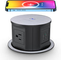 Pop up Power Outlet with 10W Wireless Charger, 4 Outlets, 2 USB Q363