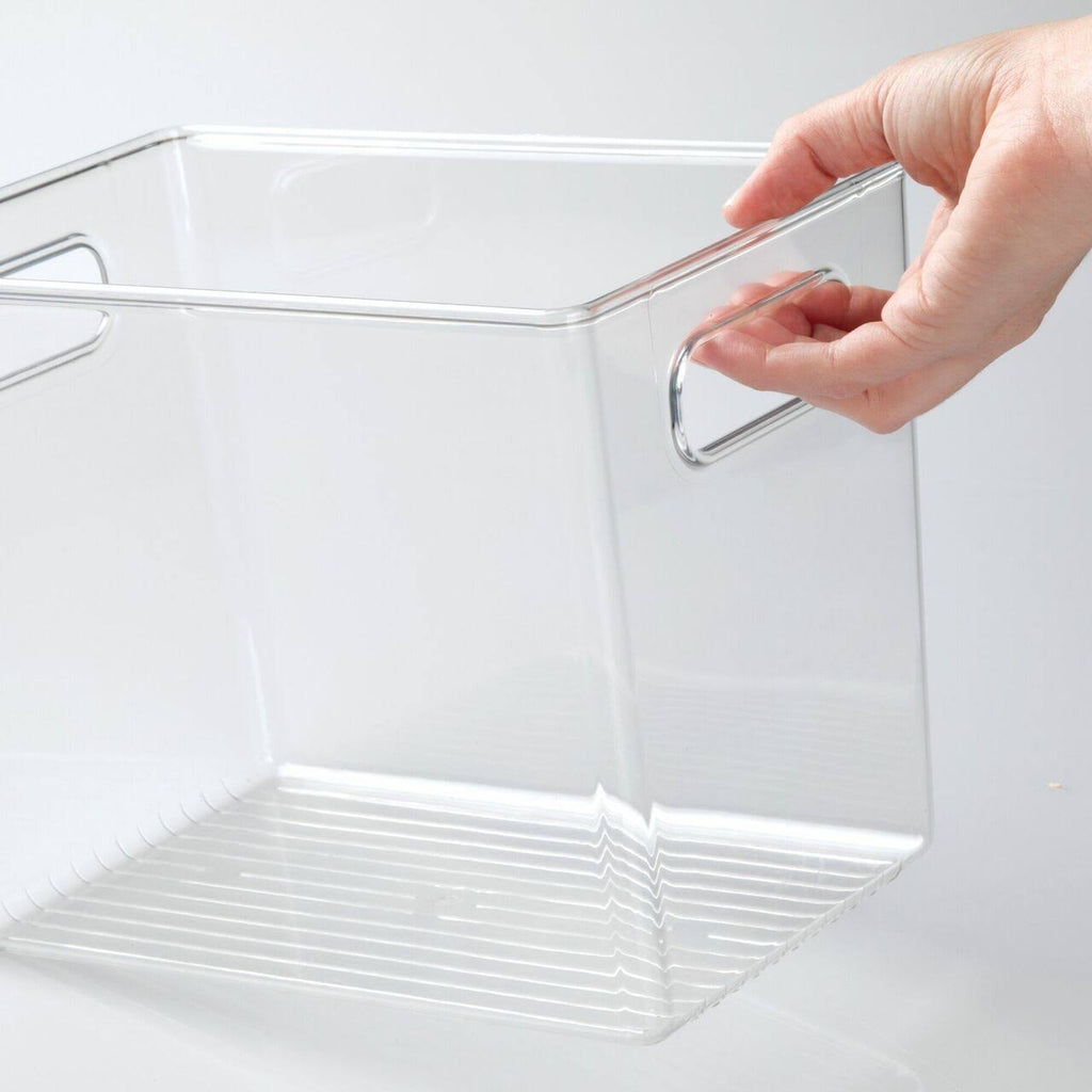 Plastic Food Storage Container Bin with Handles R2506