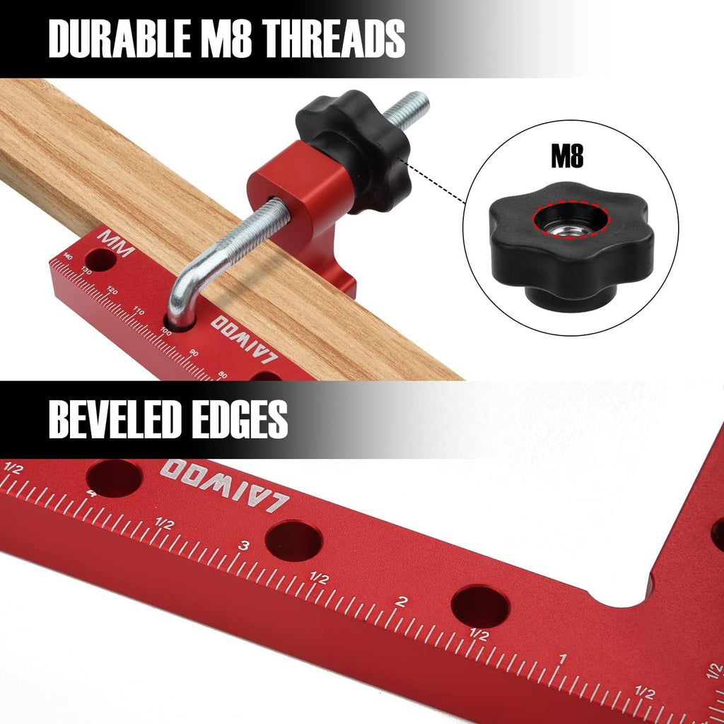 90 Degree Positioning Squares 4 Set 5.5inch Aluminum Alloy Corner Clamp C9224