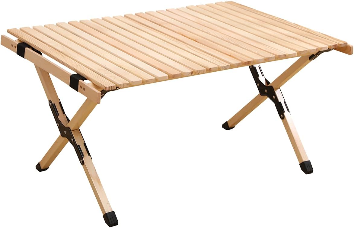 Portable Folding Light Wooden Picnic Table in a Bag A933967