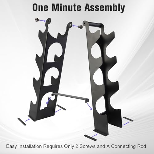 Compact A-Frame Dumbbell Rack Stand with Handle & Non-Slip Base V354425