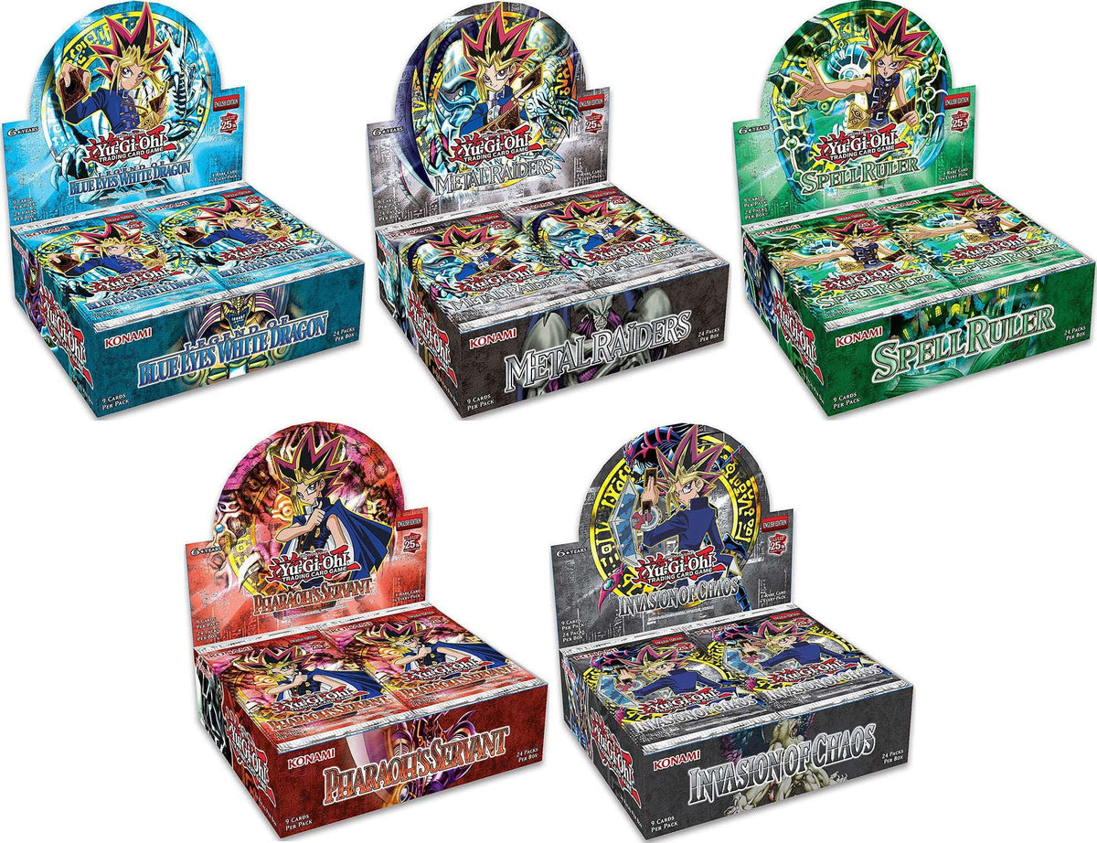 Trading Card Game 25th Anniversary Set of 5 Booster Boxes Q300529