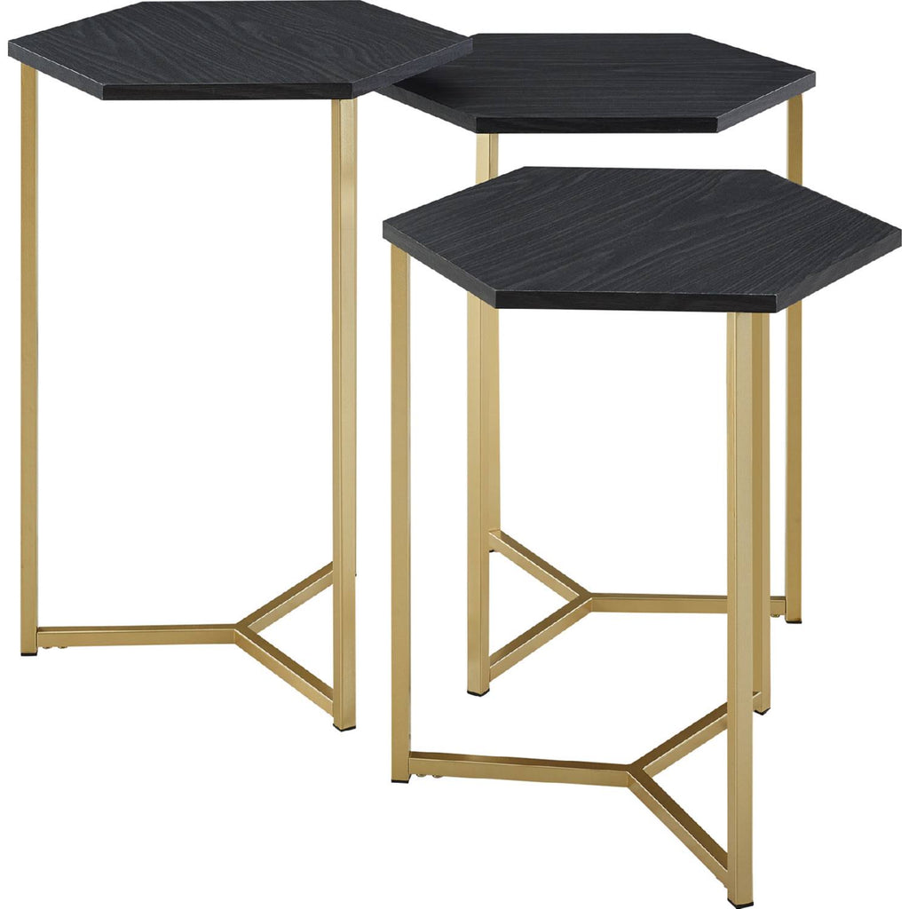 Hex Nesting Tables Set of 3 L6673