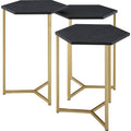 Hex Nesting Tables Set of 3 L6673