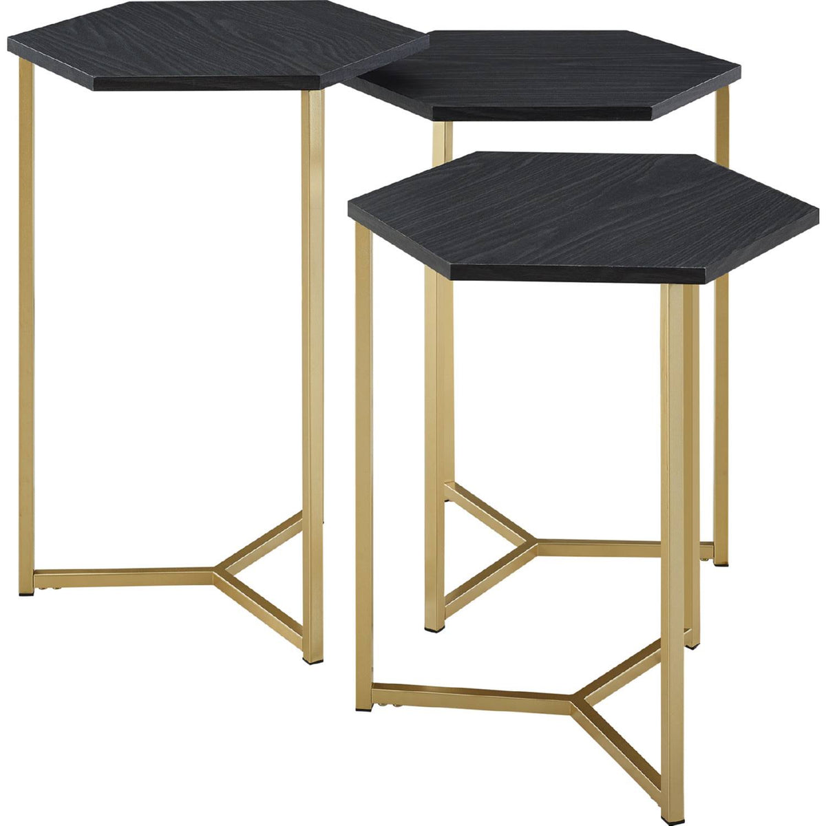 Hex Nesting Tables Set of 3 L6673
