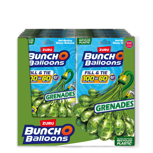 100 Rapid-Filling Self-Sealing Water Balloons 3 Pack T568287