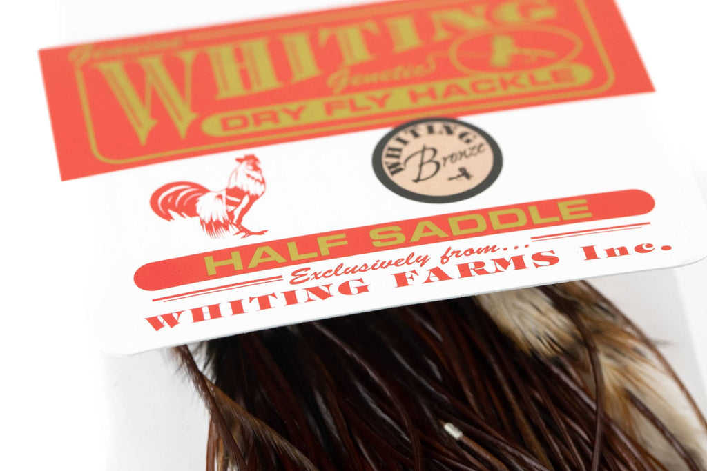 Bronze Midge 1/2 Saddle White Dyed Dark Dun E372