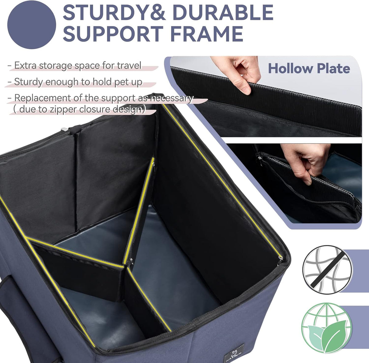 Folding Breathable Dog Booster Car Seat with Carry Bag O103