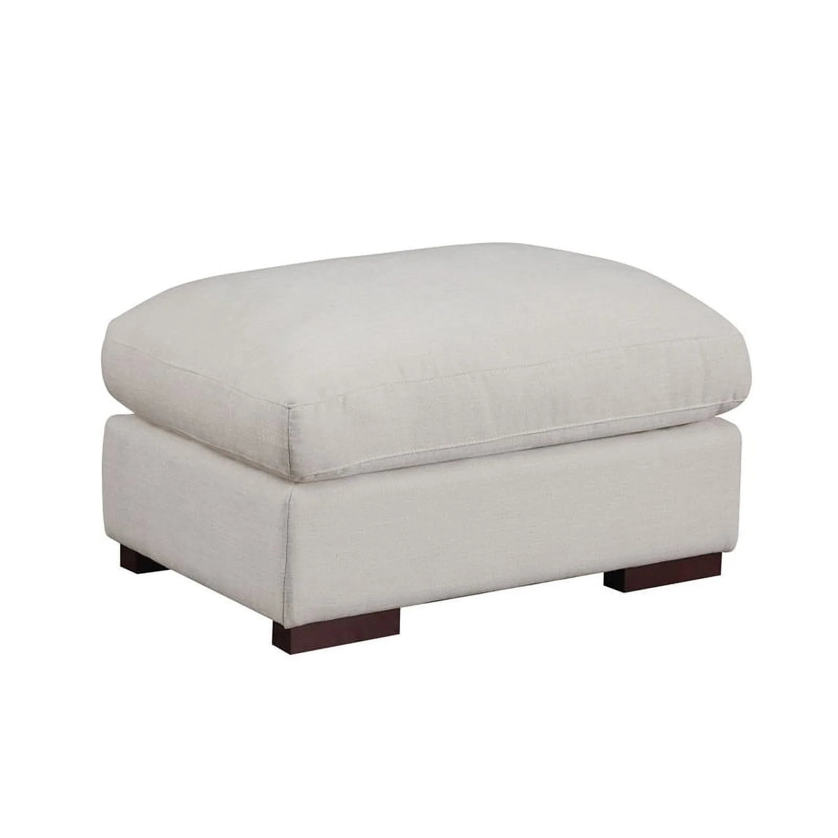 Beige Reversible Modular Fabric Sectional Sofa with Two Ottoman D671719