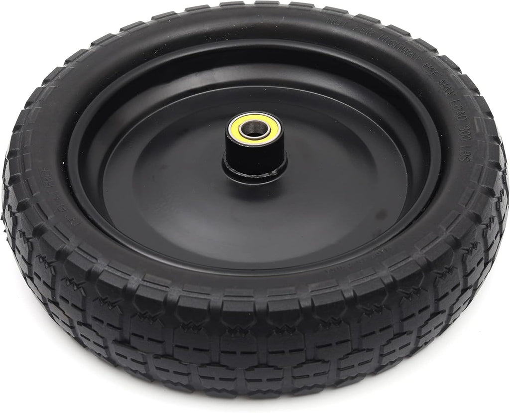 13" Solid Polyurethane Flat-Free Tire and Wheel Assemblies (4-Pack) N413402
