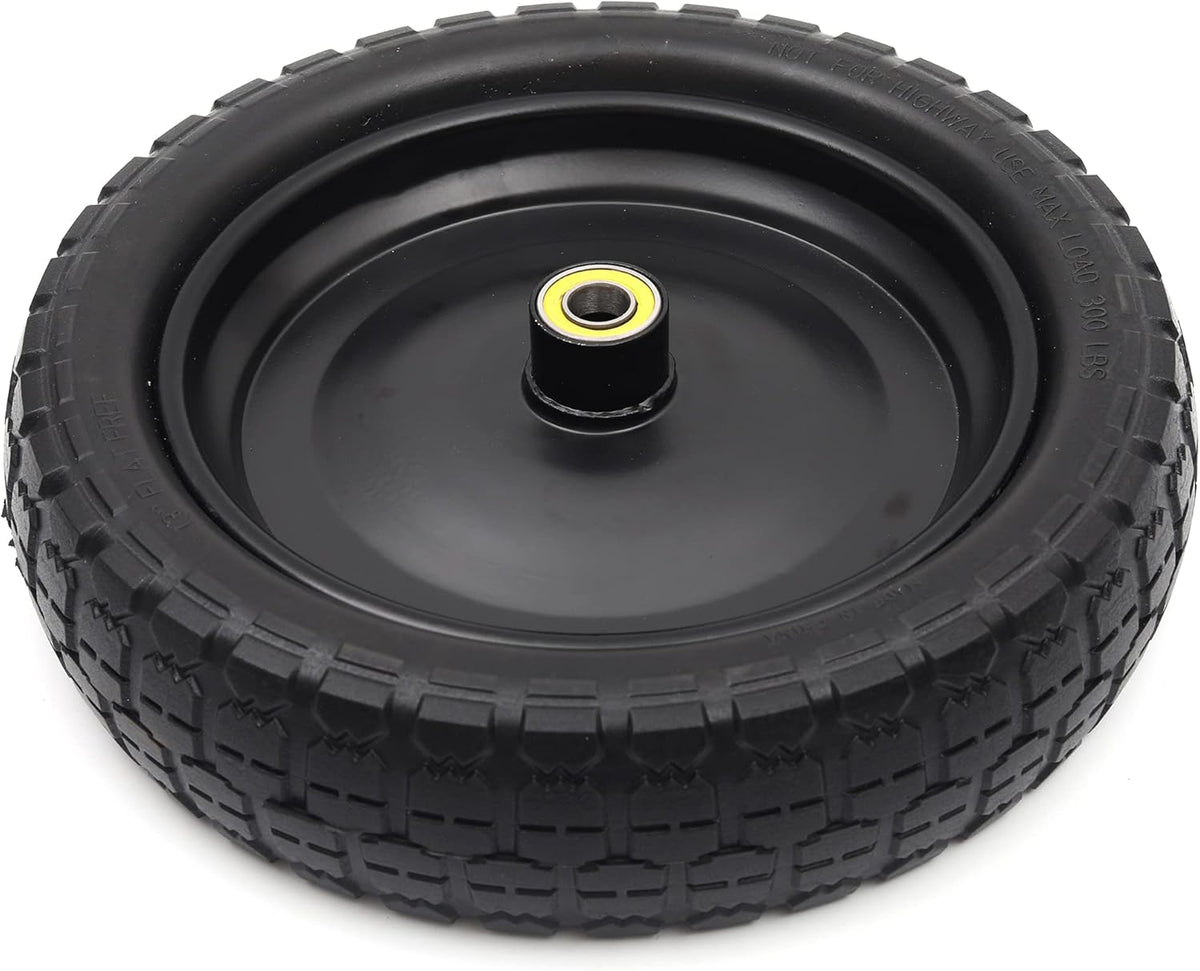 13" Solid Polyurethane Flat-Free Tire and Wheel Assemblies (4-Pack) N413402