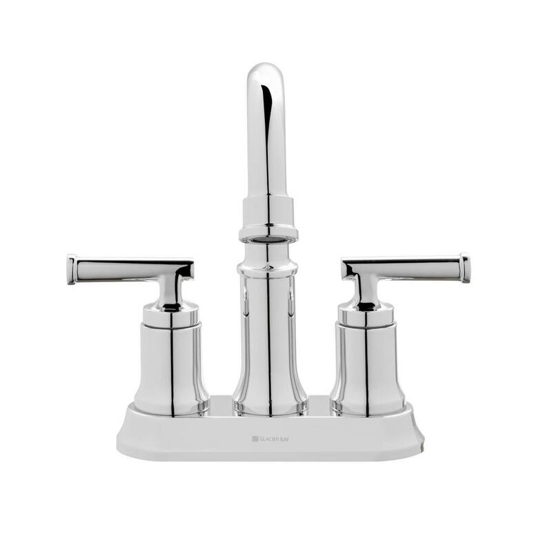 4 in. Centerset Double Handle High-Arc Bathroom Faucet in Chrome K1071
