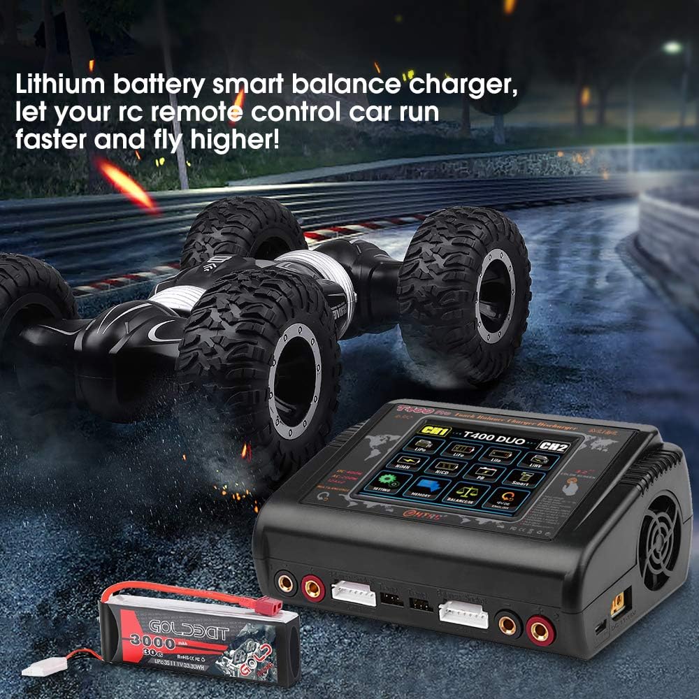 200W AC 400W DC 12A Touch Screen RC Battery Charger Discharger B581401