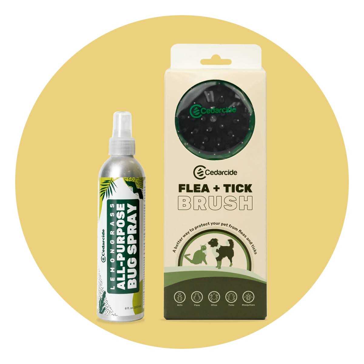Flea + Tick Pet Brush N91922