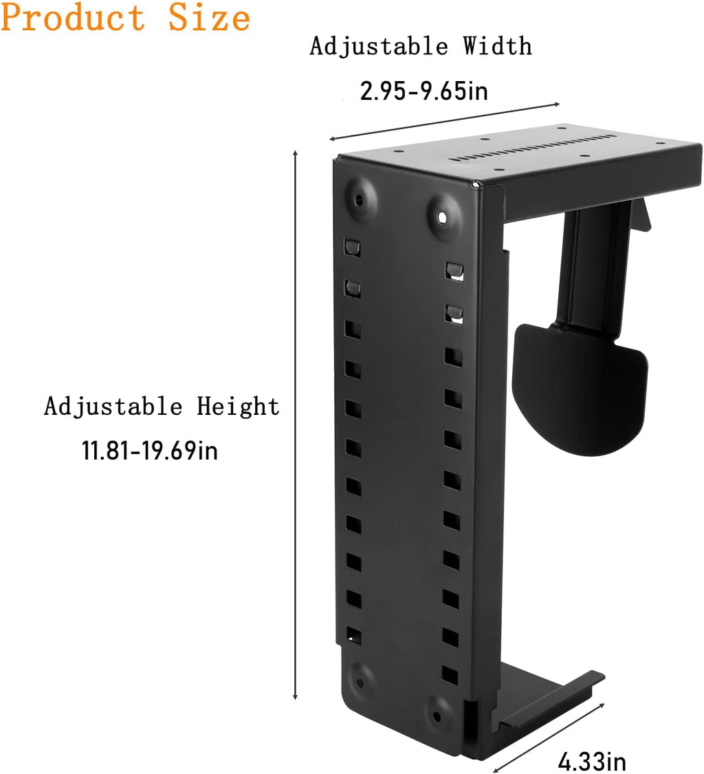 Adjustable Under Desk CPU Holder Y4259