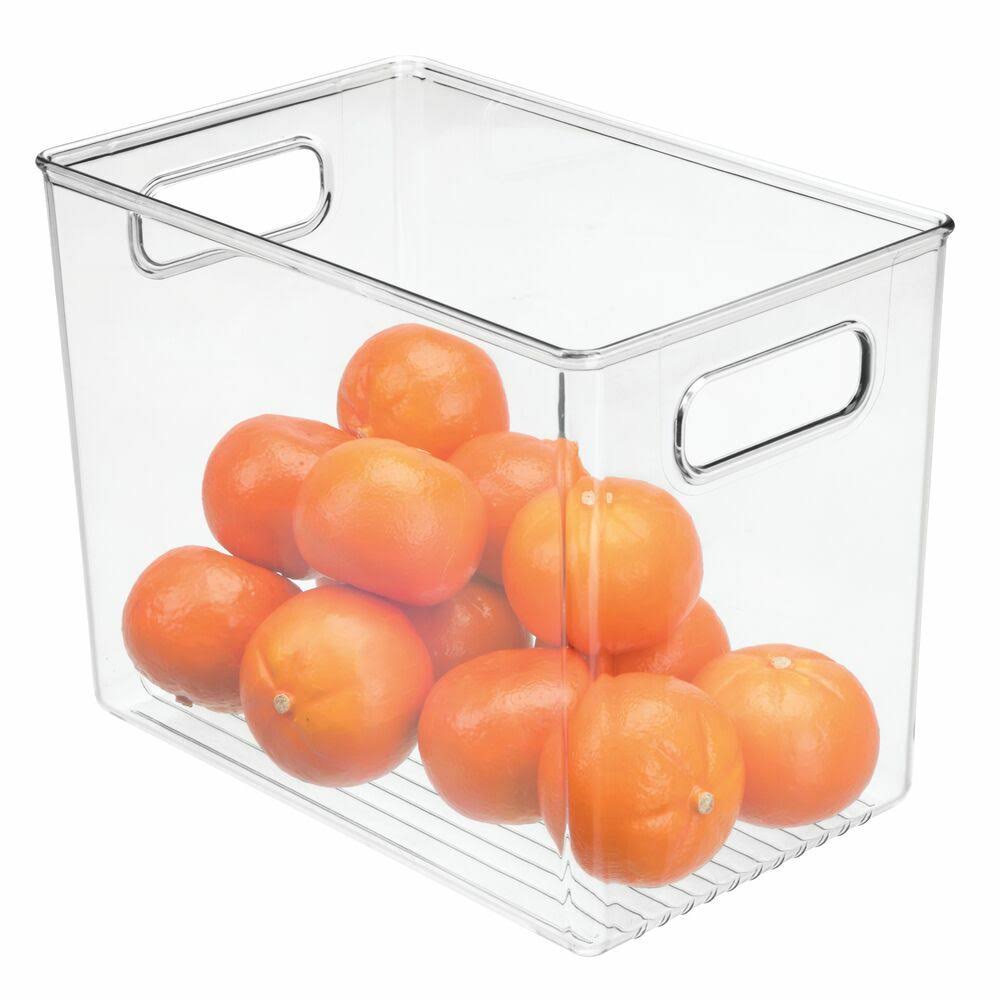 Plastic Food Storage Container Bin with Handles R2506