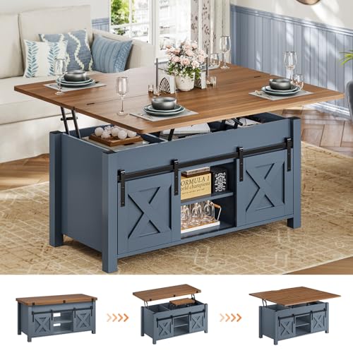 Grey Lift Top Coffee Table with Storage S476222