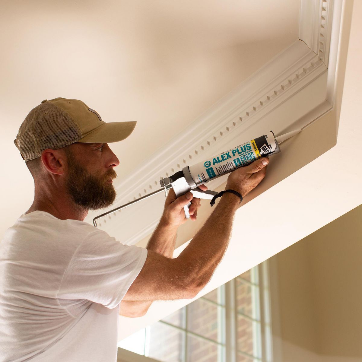 White Acrylic Latex Silicone Caulk B180010