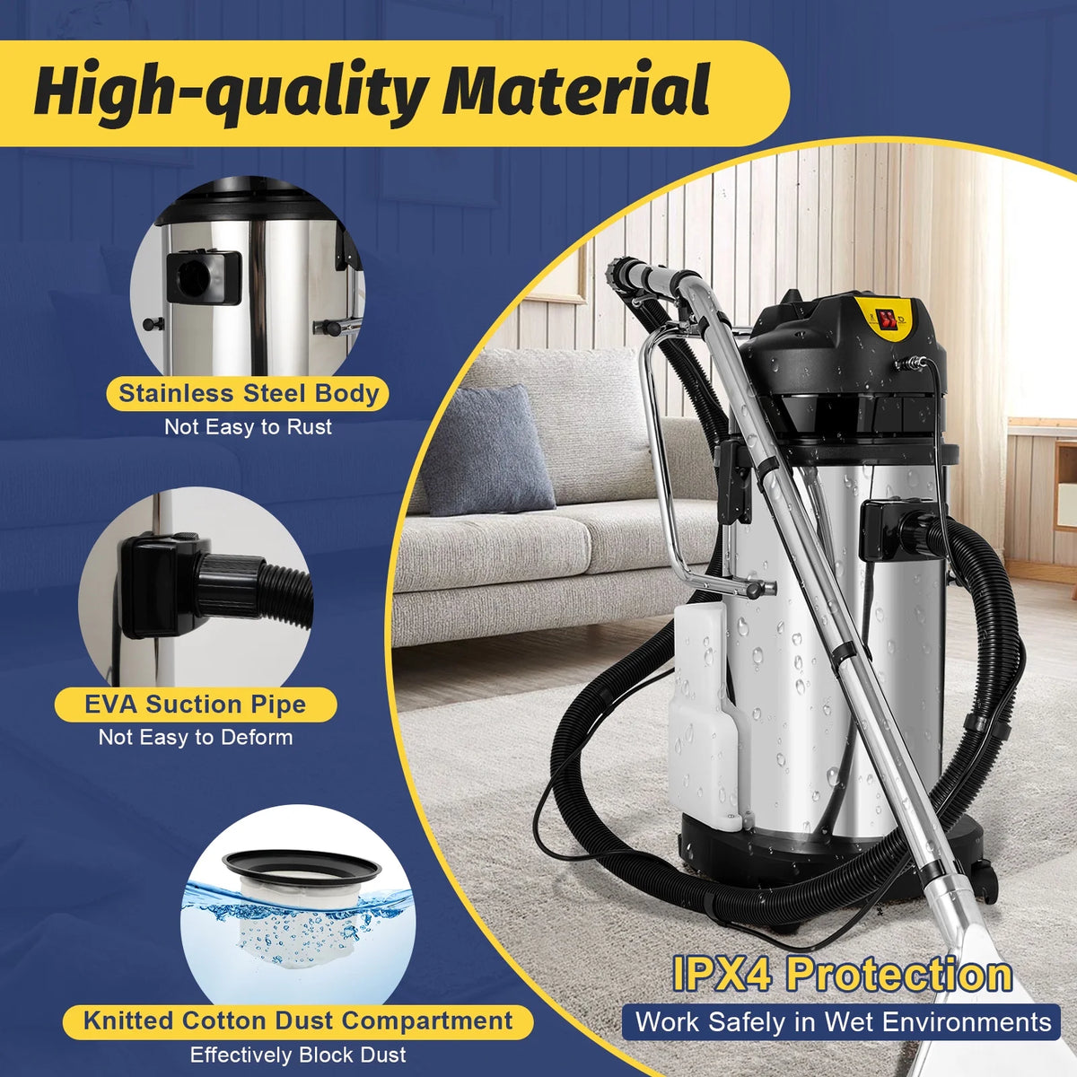 40L 3in1 Carpet Cleaner Vacuum Extractor F3398