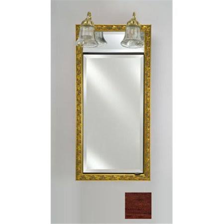 Recessed Single Door Cabinet with Traditional Lights - Arlington Cherry D6254