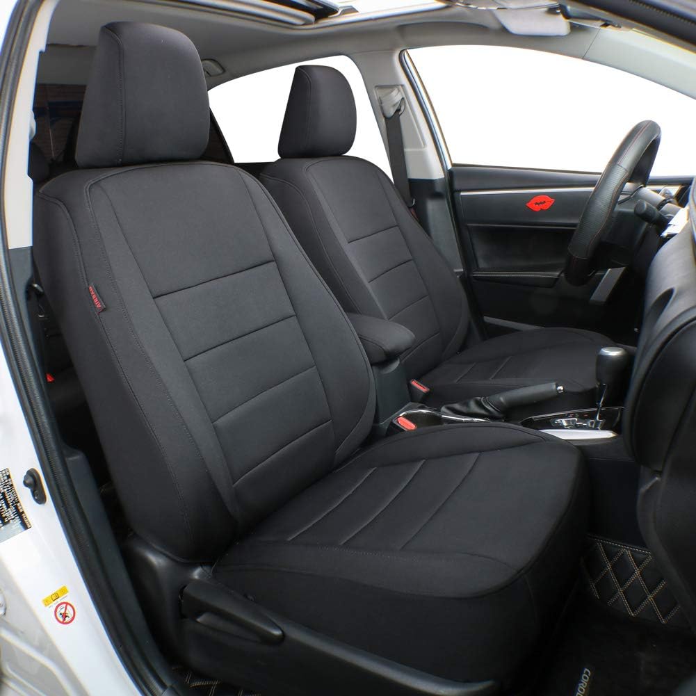 Custom Fit Neoprene Car Seat Covers Black H1593