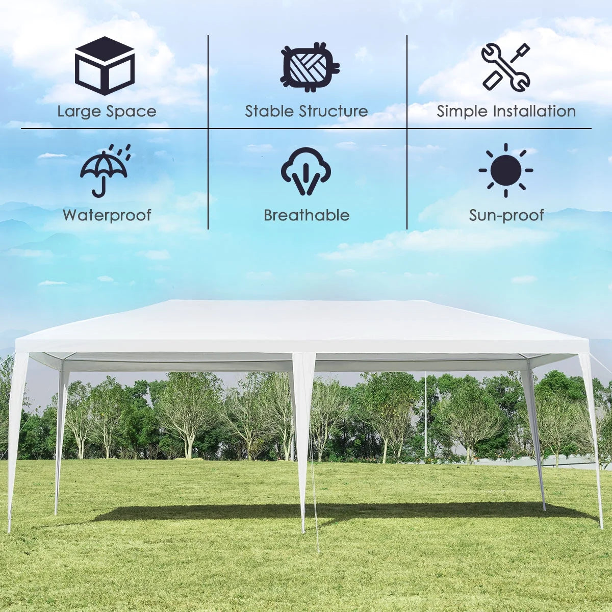 10'x20' Heavy Duty Outdoor Canopy C69331