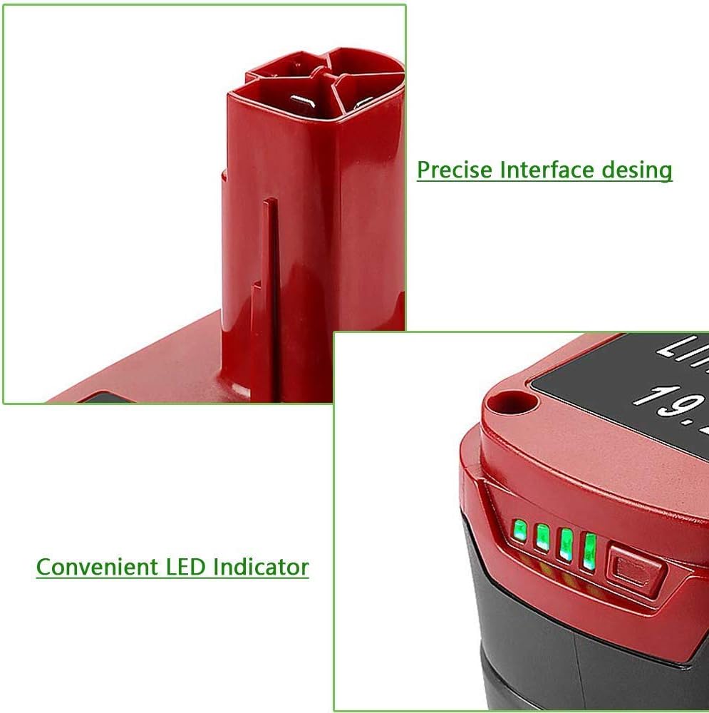 6000mAh 19.2V Lithium Battery 2 Pack I8004