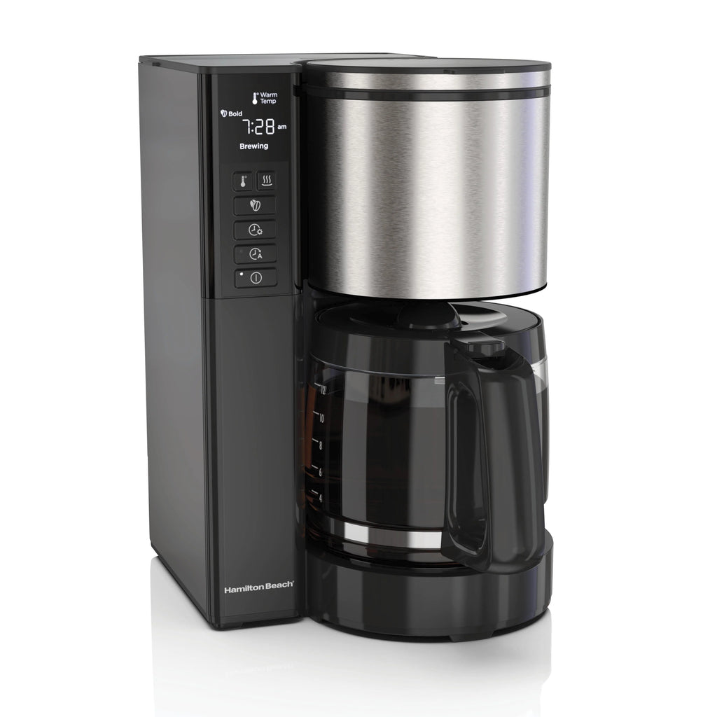 Black and Stainless Steel 12 Cup Coffee Maker R77782
