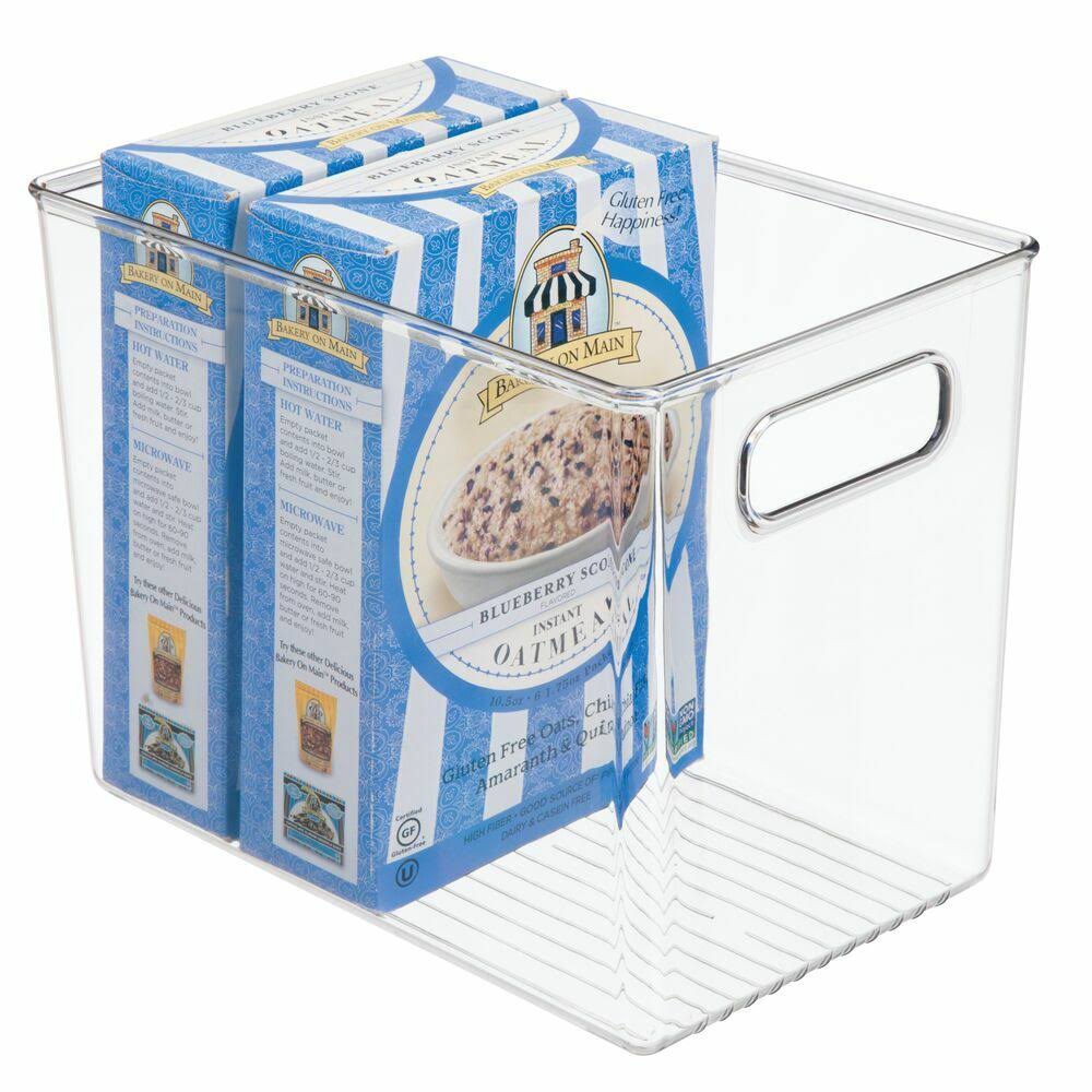 Plastic Food Storage Container Bin with Handles R2506
