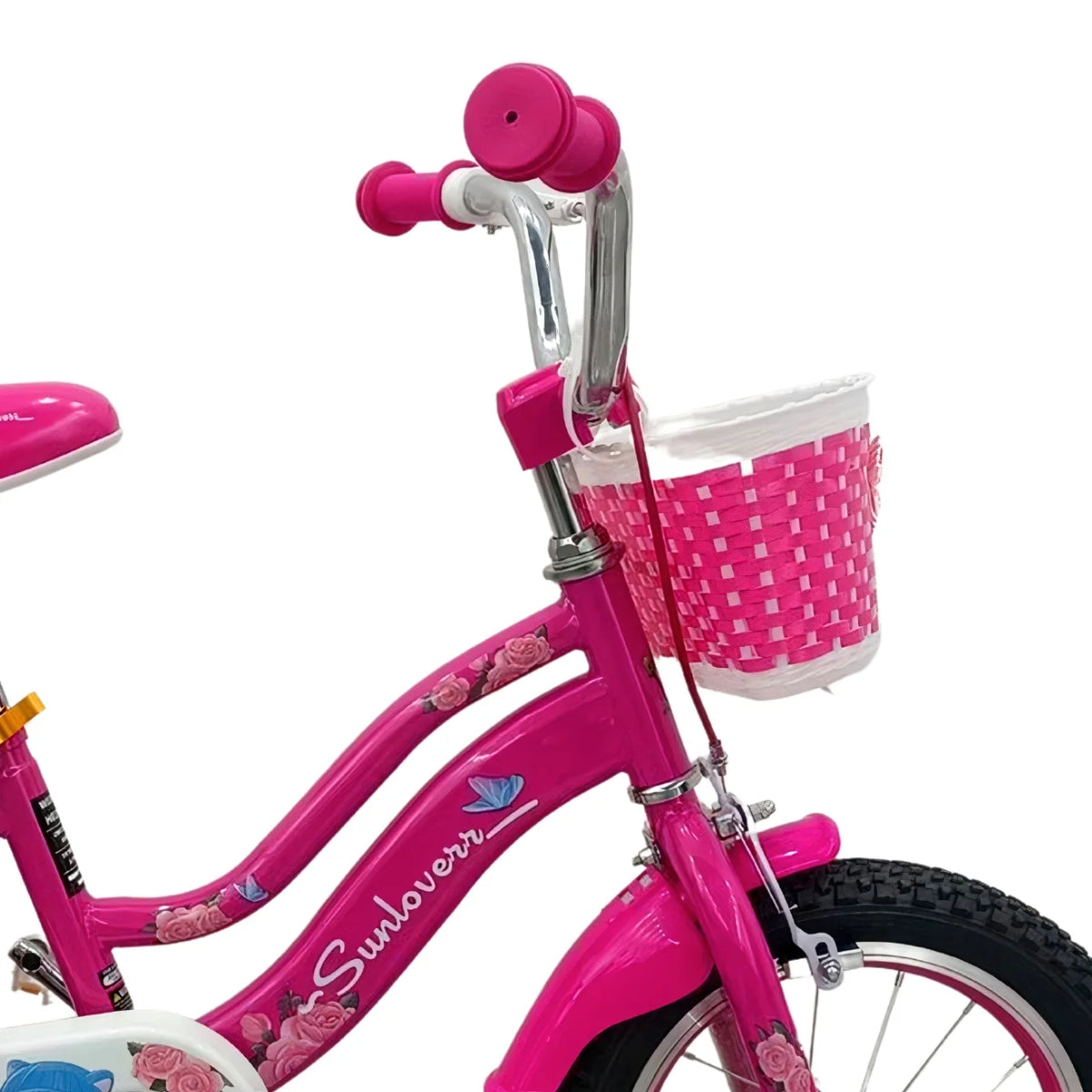 12 Inch Kids Bike with Training Wheels & Basket L73887